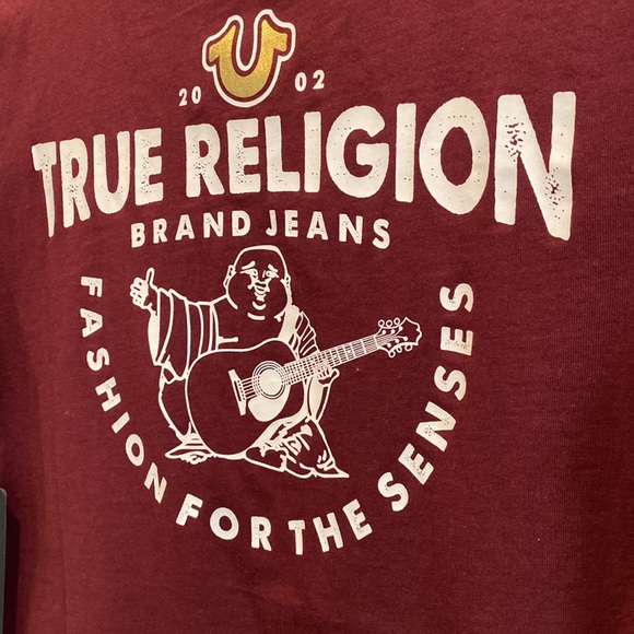 NEW True Religion Women’s V Neck Logo Tee - Picture 6 of 6